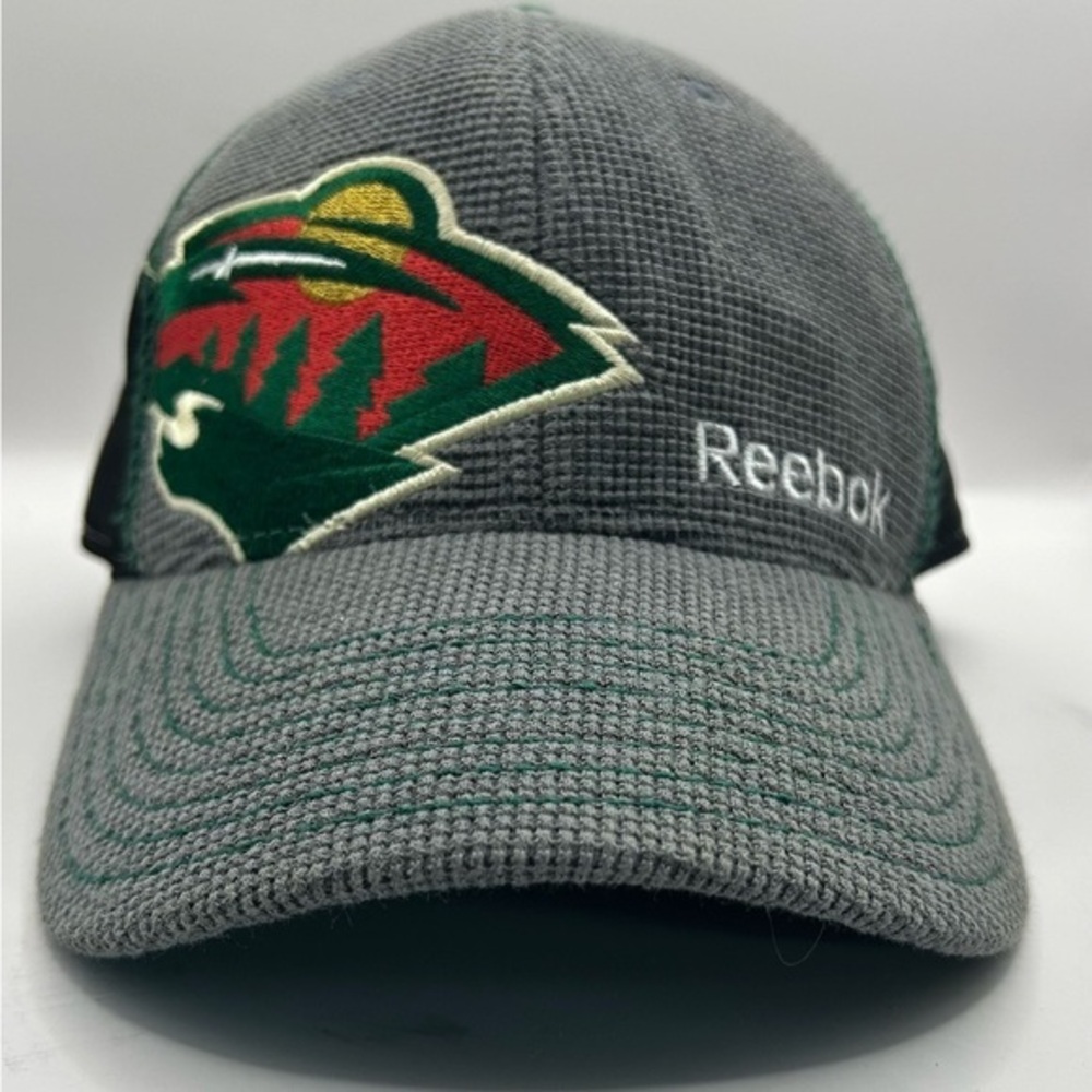 Minnesota Wild Reebok ball cap. Cool waffle weave type texture